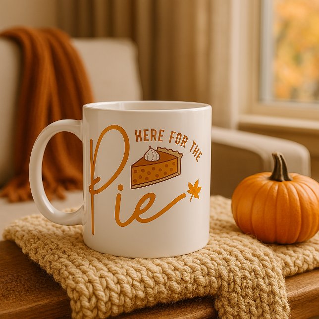 "HIER FÜR DAS PIE" KAFFEETASSE (Von Creator hochgeladen)