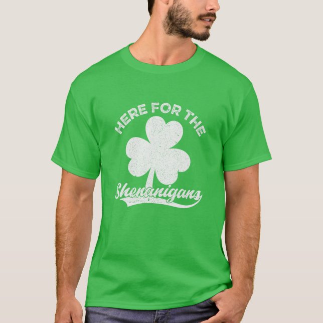 Hier für das Shenanigans St Patricks Day Kleeblatt T-Shirt (Vorderseite)
