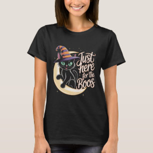 Hier für den Boos Funny Black Cat T - Shirt   C