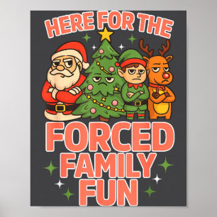 Hier für den erzwungenen Familien-Spaß Weihnachten Poster