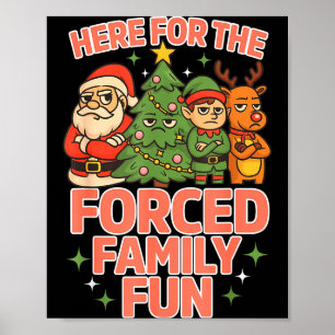 Hier für den erzwungenen Familien-Spaß Weihnachten Poster