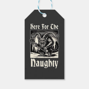 Hier für den unartigen Krampus Gruseliges Xmas Teu Geschenkanhänger