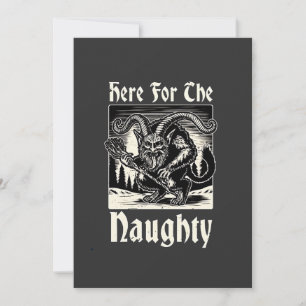 Hier für den verrückten Krampus Spooky Xmas Devil Einladung