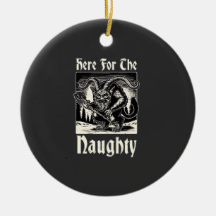 Hier für den verrückten Krampus Spooky Xmas Devil Keramik Ornament