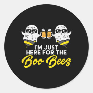 Hier für die Boo Bienen Fun Boo Biene Ghost Hallo Runder Aufkleber