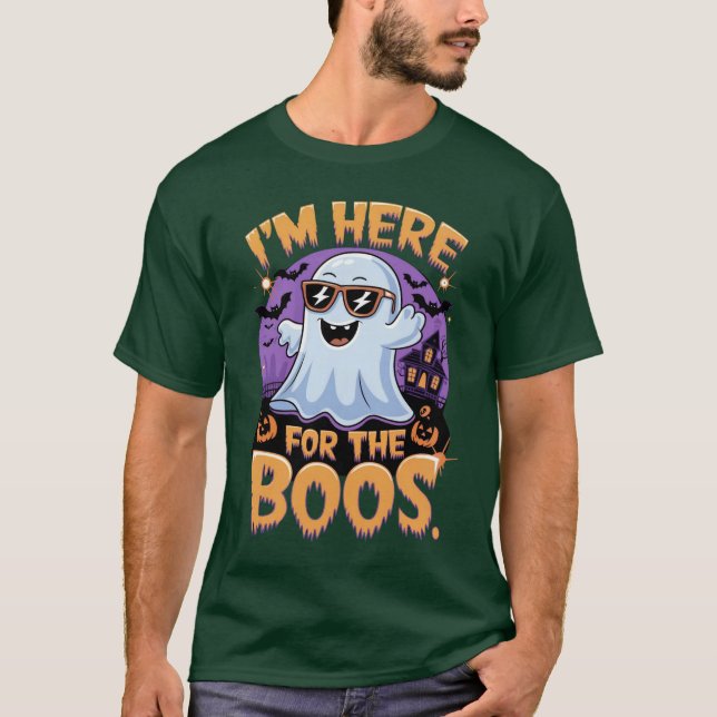 Hier für die Boos: Coole Ghost Vibes T-Shirt (Vorderseite)