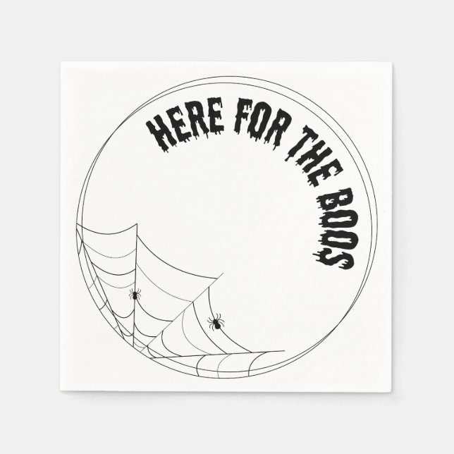 hier für die Boos Luxusserviette - Halloween Serviette (Vorderseite)