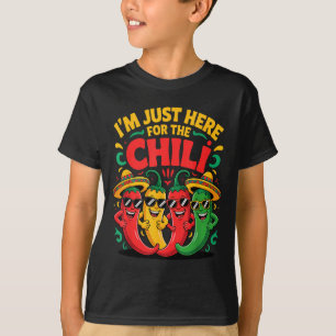 Hier für die Chili lustige Chili-Koch-Wettbewerb T T-Shirt