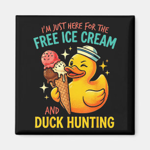 Hier für die Eiscreme-Entenjagd Lustige Kreuzfahrt Magnet