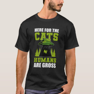 Hier für die Katzen Menschen sind große Hauskatze T-Shirt