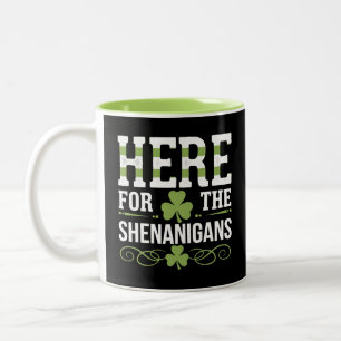 Hier für die Mätzchen Irisch Irland St. Patrick Zweifarbige Tasse