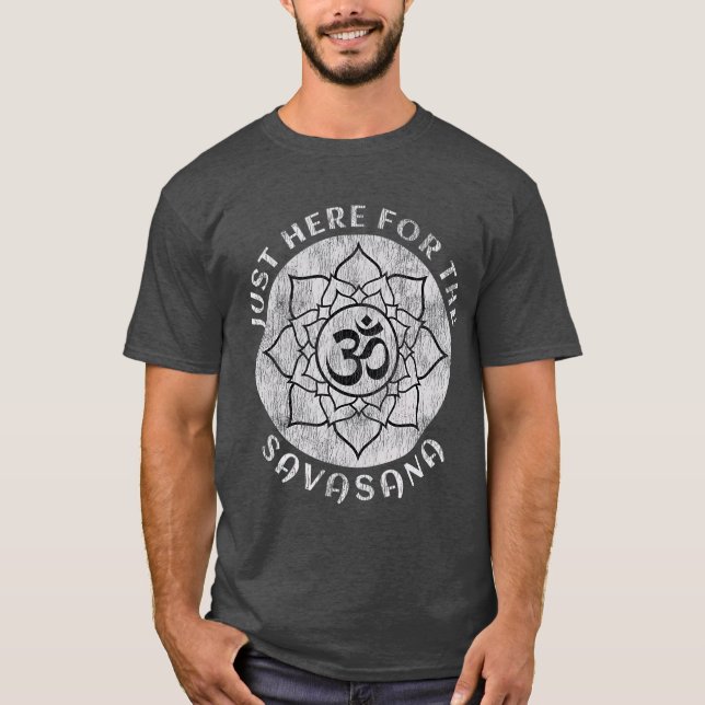 Hier für die Savasana Shavasana Yoga T-Shirt (Vorderseite)