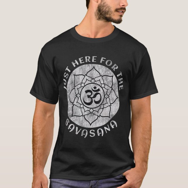Hier für die Savasana Shavasana Yoga T-Shirt (Vorderseite)