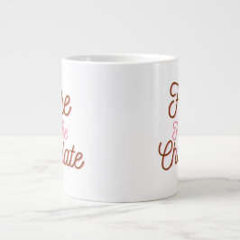 Hier für die Schokolade Jumbo-Tasse