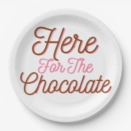 Hier für die Schokolade Pappteller