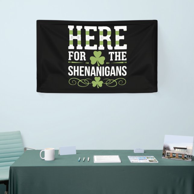 Hier für die Shenanigans Irish Ireland St Patrick Banner (Messeveranstaltung)
