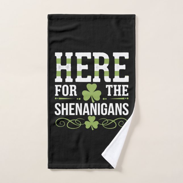 Hier für die Shenanigans Irish Ireland St Patrick Handtuch (Handtuch)