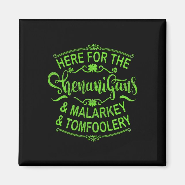 Hier für die Shenanigans Malarkey und Tomfoolery S Magnet (Vorne)