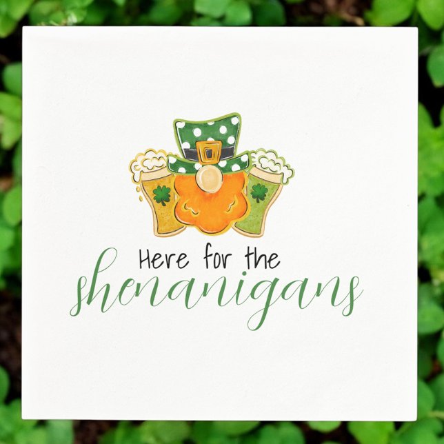 Hier für die Shenanigans St Patricks Leprechaun Serviette (Von Creator hochgeladen)