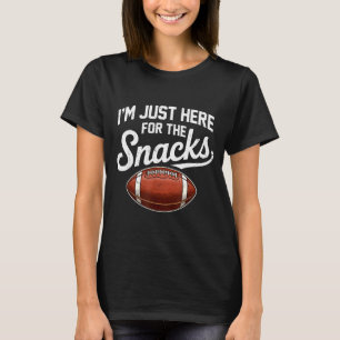 Hier für die Snacks American Football lustige Frau T-Shirt