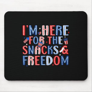 Hier für die Snacks und die Freiheit für den 4. Ju Mousepad