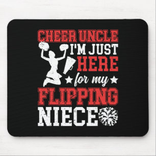 Hier für meine Nichte Cheer Onkel einer Cheerleade Mousepad