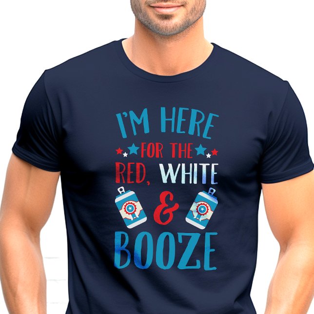 Hier für Red White und Booze Funny Patriotic Tri-Blend Shirt (Von Creator hochgeladen)