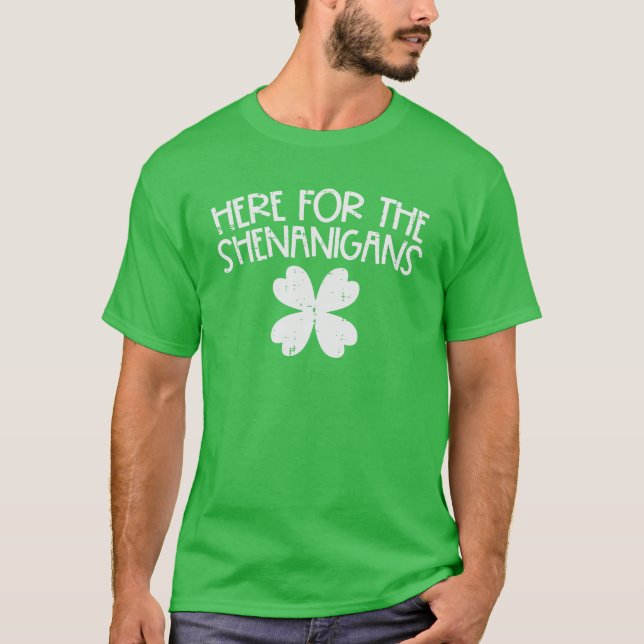 Hier für Shenanigans Funny St Patricks Day Men Win T-Shirt (Vorderseite)