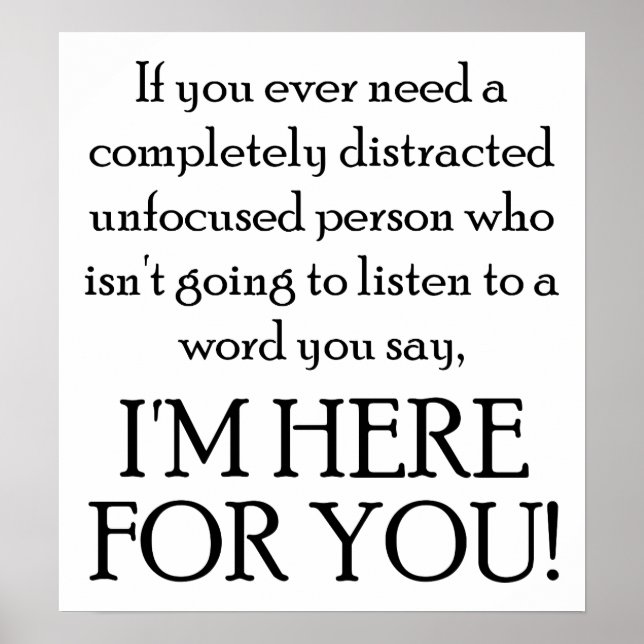 Hier für Sie das lustige Poster (Vorne)