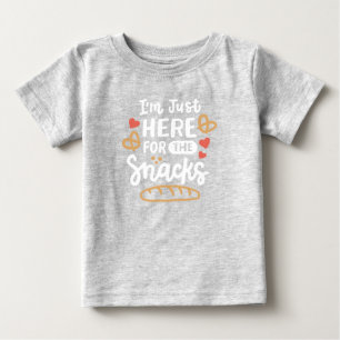 Hier für Snacks Baby T-shirt