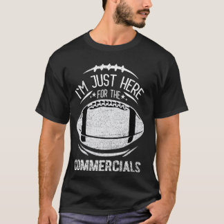 Hier Für Snacks Werbespots Halbzeitshow Fußball T-Shirt