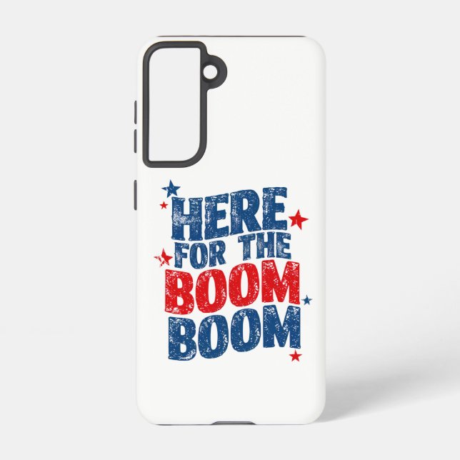 Hier für The Boom 4. Juli Patriotic Samsung Galaxy Hülle (Rückseite)