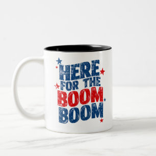 Hier für The Boom 4. Juli Patriotic Zweifarbige Tasse