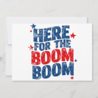 Hier für The Boom 4. Juli Patriotisch