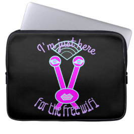 Hier für Wifi Pink Space Alien Laptop Sleeve