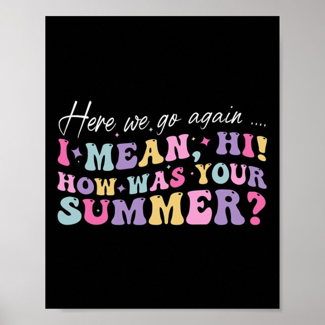 Hier gehen wir wieder Gemein Hallo, wie war Ihr So Poster (Vorne)