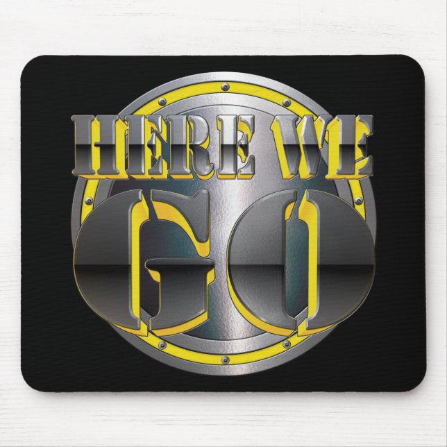 Hier gehen wir wieder! mousepad (Vorne)