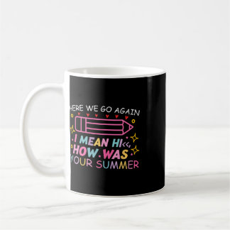 Hier geht's wieder los, ich meine, hallo, wie war  kaffeetasse