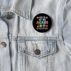 Hier geht's wieder los, ich meine, willkommen zurü button