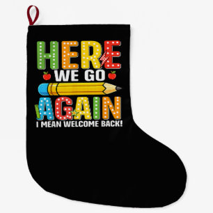Hier geht's wieder los, ich meine, willkommen zurü großer weihnachtsstrumpf
