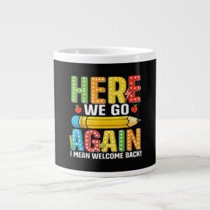 Hier geht's wieder los, ich meine, willkommen zurü Jumbo-Tasse
