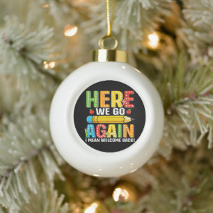 Hier geht's wieder los, ich meine, willkommen zurü keramik Kugel-Ornament