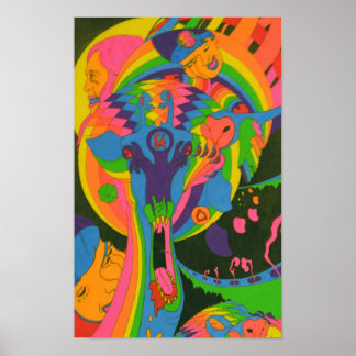 HIER GIRAFFE 11X17 DRUCKEN POSTER