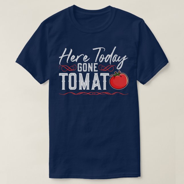 Hier heute gegangen Tomate, Vegan Punk Vegetarier T-Shirt (Design vorne)