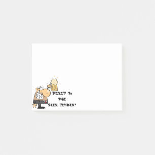 "Hier ist das Bier!" Post-it Klebezettel