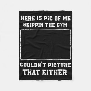 Hier ist das Bild von mir Überspringen der Gym Spa Fleecedecke