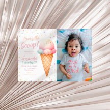 Hier ist das Scoop Ice Cream Birthday Foto