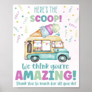 Hier ist das Scoop Ice Cream Party Poster