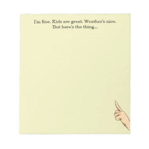 Hier ist das Thing-Notizblock Notizblock