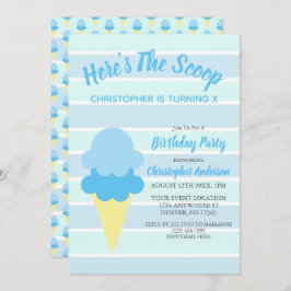 Hier ist der Schotteneis, der Geburtstag des Somme Einladung